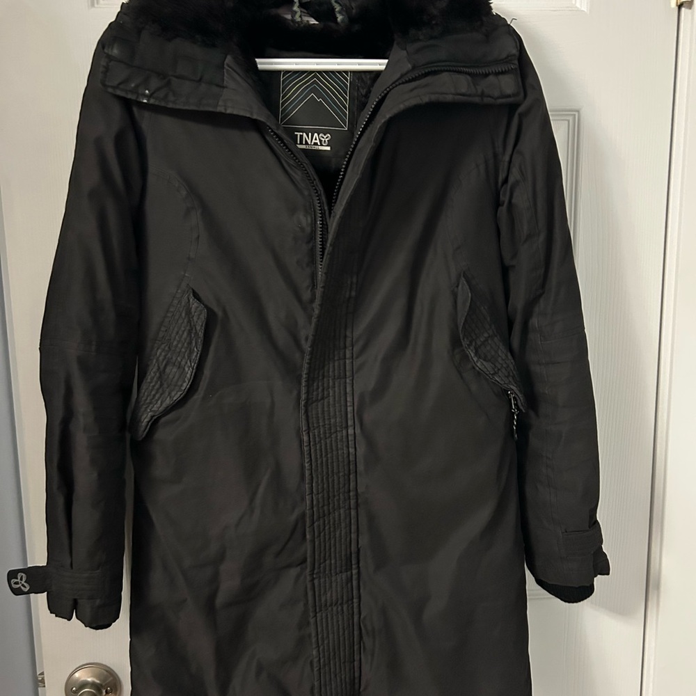 TNA Black Parka Coat